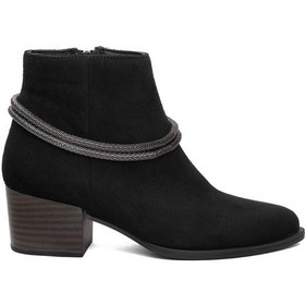 Resim Mammamia D24kb-4135 Kadın Hakiki Süet Deri Topuklu Bot Siyah Siyah 