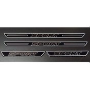 Resim Saab 900 İle Uyumlu Sport Yazılı Siyah Pleksi Kapı Eşiği 