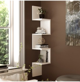 Resim Robinhome Robin Home Raffi No 9 Duvar Rafı Kitaplık Beyaz 