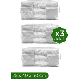 Resim Yabahome 3 Adet Pencereli Yastık Yorgan Hurcu Çok Renkli 