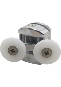 Resim Yıldırım Nalbur Duşakabin Tekerleği Üst Teker Çiftli Plastik Krom Kaplama Üst Teker 4'lü 