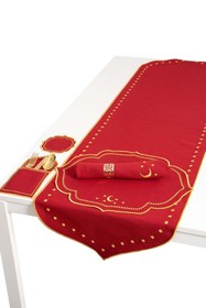 Resim OKRA HOME Azam Nakışlı 4 Kişilik Sofra Seti 