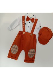 Resim moms and babies İsimli Erkek Çocuk Bebek Gömlekli Harem Pantolon Isme Özel 0-2 Yaş 