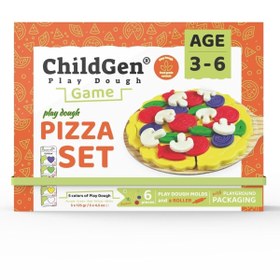 Resim Childgen Pizza Sahneli Oyun Hamuru Seti 