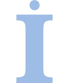 Resim Karton Harf Banner Mavi I 