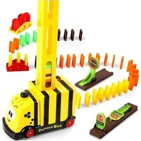 Resim Yellow With Train Toy Sound Puzzle Music Light Licensing Electric Electric Domino Car Car Bee Automatic And Fy - 128g-yellow 