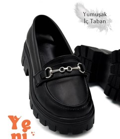 Resim sermoda Tokalı Yüksek Ve Hafif Tabanlı Kız Çocuk Okul Ayakkabısı Siyah 