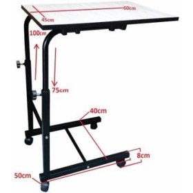 Resim Depolife Yatak Çekyat Çalışma Yemek Çalışma Masası Tekerlekli eğim ve yükseklik ayarlı 