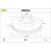 Resim VALEO 186532 Fren 4246L9 (WC834875) (Fiyat:2 Adet İçindir) 