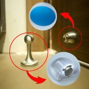 Resim 2 ADET Manyetik Kapı Stoperi, Silikon ve Kauçuk Kendinden Yapışkanlı Kapı Tutucu Kapı Altı İçin, Ev, Yatak Odası, Ofis, Mutfak İçin Duvar Koruyucu - Matkapsız Kolay Kurulum Sessiz Kapı Stoperi 