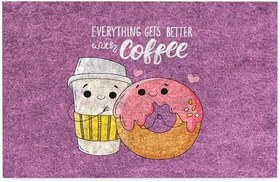 Resim Monnhein Kapı Önü Paspası - Modern ve Şık Kapı Paspası | Ev, Ofis ve Dış Mekân Kullanımı İçin (With Caffe) 40x60 