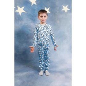 Resim Perendi Erkek Çocuk %100 Pamuk Pijama Takımı 