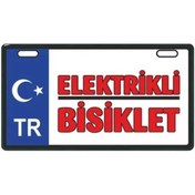 Resim Elektrikli Bisiklet Plakalık Mavi 553880086 