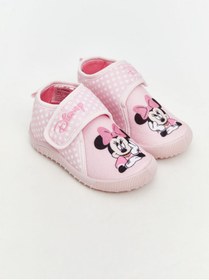 Resim LC Waikiki LCW STEPS YENİ SEZON Minnie Mouse Baskılı Kız Bebek Panduf 