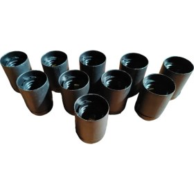 Resim Alpha Tasarım Atölyesi E27 Duy Geçmeli Siyah Renk 10'lu Paket 