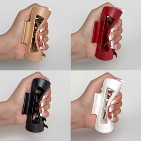 Resim 1 Adet Yumuşak Silikon Köpekbalığı Saç Tokası - Kaymaz Tutuş, Bej/Kırmızı/Siyah/Beyaz, Kadın/Erkek için Güvenli Tutuş, Günlük ve Resmi Etkinlikler İçin Şık Minimalist Tasarım - Sevgililer Günü Hediyesi Fikri, Seyahat Aksesuarı, Pürüzsüz Yüzey, Çok Amaçlı Aksesuar 