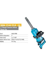 Resim Bemato Yu 2540 Plr 8 1”25,4 mm Havalı Somun Sıkma Sökme Makinesi-Uzun 