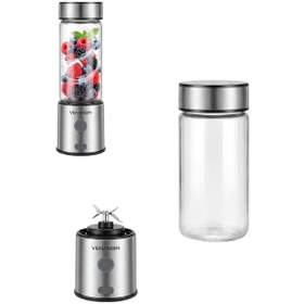 Resim Usb Type C Şarjlı Cam Blender 6 Bıçaklı Smoothie Ve Shake Blender - Lisinya 