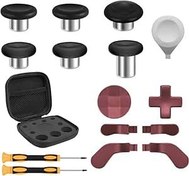 Resim CapzoStone 16 in 1 Replacement Xbox elite controller series 2 paddles thumbsticks, 6 Metal Mod Swap Joysticks, 4 Paddles, 2 D-Pads, analog thumb stick ,Tools for Elite Series 2 and Core Controller 