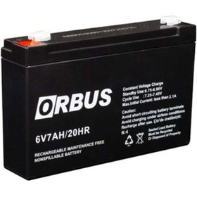 Resim ORBUS 6 Volt 7 Amper Kuru Akü (150 * 30 * 94 Mm) 