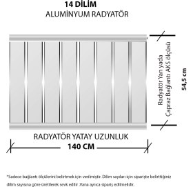 Resim EuroStar Alüminyum Panel Radyatör Ekol 600 Serisi 