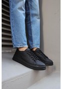 Resim Knack Sneakers Ayakkabı 010 Siyah (Siyah Taban) 