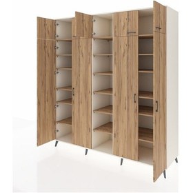 Resim Kronos Dolap 18 Raflı 9 Kapaklı 220x59x243 Aytaşı-çam/çam Atlas Çam/atlas Çam - Aytası 