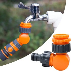 Resim 1/2 İnç Bahçe Musluğu için Hızlı Bağlantı Hortum Adaptörü - Dayanıklı Plastik Sızdırmaz Uyum, Çim Bakımı, Sulama ve Sulama Sistemleri için Alet Gerektirmeyen Hortum Bağlantısı, Standart Diş Uyumluluğu, Quickconnect Tasarımı, Vidalı Bağlantı, Güvenli Hızlı Tutuş 