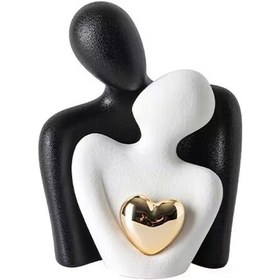 Resim Şarap Dolabı Koridor Çift Kucaklaşma Sanat Dekorasyon Seramik El Sanatları L 