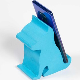 Resim Birlik Sünger Sünger Köpek Masa Üstü Telefon Ve Tablet Tutacağı Mavi 10,5x13x6 Cm 