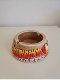 Resim Kapadokya Hediyelik Alçı Peribacası Dekoratif Kültablası - Küllük 