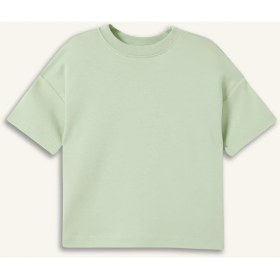 Resim DeFacto Regular Fit Kısa Kollu Açık Yeşil Tişört Erkek Bebek H4177A526SM 
