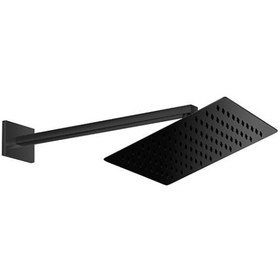 Resim GPD Siyah Ankastre Duş & Banyo Bataryası Seti – 250X250 Kare Tepe Duşlu Kombin Paket (MKA165-S, ADS29-S) 