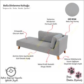 Resim Decoraev Bella Rahat Dinlenme Koltuğu Josefin Koltuk Psikolog Koltuğu Kitap Okuma Koltuğu Puf Koltuk Kanepe 