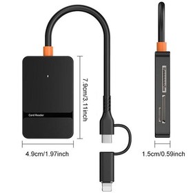 Resim Apera MT86 8in1 Multi Girişli CF Kart Okuyucu 