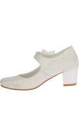 Resim Kiko 751 Çupra Günlük Kız Çocuk 4 Cm Topuk Babet Ayakkabı Sedef 