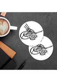 Resim Osmanlı Tuğra Tasarımlı Mdf İkili Bardak Altlığı 