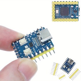 Resim Raspberry Pi PICO RP2040-Zero Mikrokontrolör - Çift Çekirdekli Cortex M0+, 2MB Flash, USB1.1 Desteği, Düşük Güç Uyku & Hibermasyon, 264KB SRAM 