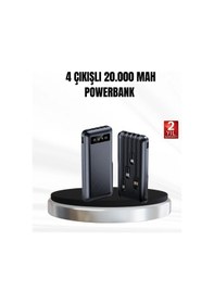 Resim Powerbank 20000 Mah Led Fenerli Ve Çoklu Güvenlik Korumasına Sahip renkli 