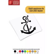 Resim Gemi Çapası - Araç, Oto, Laptop, Duvar Uyumlu Sticker 40 52 Cm 