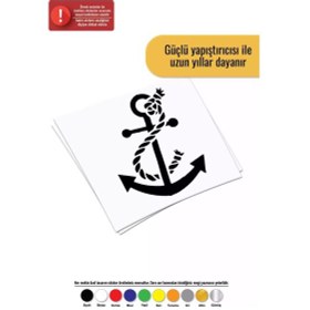 Resim Gemi Çapası - Araç, Oto, Laptop, Duvar Uyumlu Sticker 40 52 Cm 