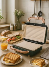 Resim Fressi Tost Ve Waffle Makinesi | Çıkarabilir Yapışmaz Plakalı | 3 Ayrı Plaka | 