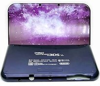 Resim Yeni 3DS LL Muhafaza Kabukları Kapak Plakaları Mor ve Mavi Değiştirme, Nintendo New3DS Yeni 3DS XL LL New3DSXL ile Uyumlu, Kişiselleştirilmiş Yıldızlı Yıldızlar Üst ve Alt A/E Yüz Kılıfı Kapak Plakası 