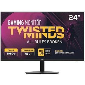 Resim TWISTED MINDS 23.8" TM24DFA FULLHD 75Hz HDMI VGA ÇERÇEVESİZ AMD FREESYNC GAMING MONİTÖR Gamers Arena