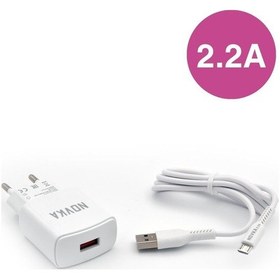 Resim Novka NVK09 Micro Usb Girişli 2.2 A Şarj Cihazı 