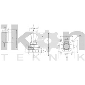 Resim 2 Eksenli Profesyonel Switch Stick Handle Joystick 66Mm 