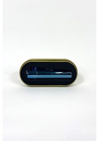 Resim Clipper Metal Çakmak Mavi Renk Özel İsim Yazdırılır 