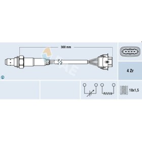 Resim FAE 77246 LAMBDA SENSÖRÜ ASTRA.G-VECTRA.B 1.8 16V *Z18XE* (P2) 