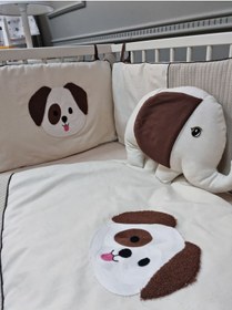 Resim Beşik Uyku Seti - Kabartma Nakışlı - Animal 