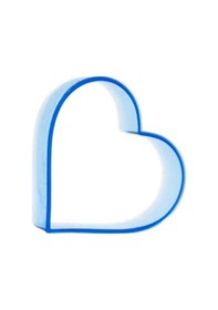 Resim Kurabiye Kalıbı Kalpli Düz 